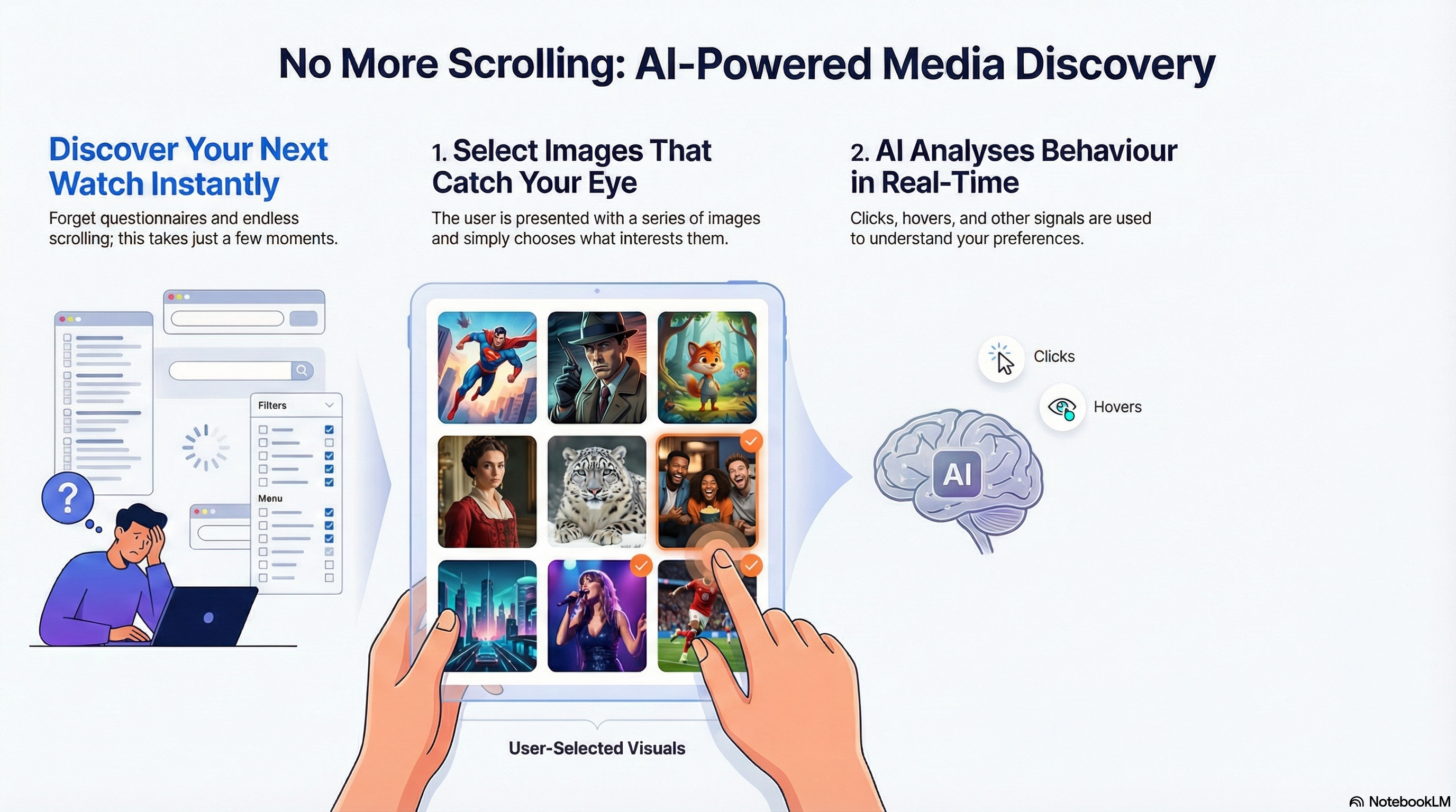 AI-Powered Media Discovery Infographic